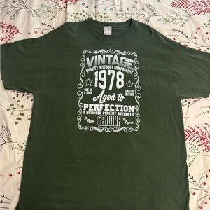 Fruit of the Loom Green Vintage 1978 Graphic Tee